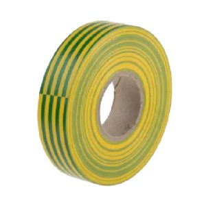 Cinta Aislante PVC 13mm 20m Autoextinguible Amarilla Verde