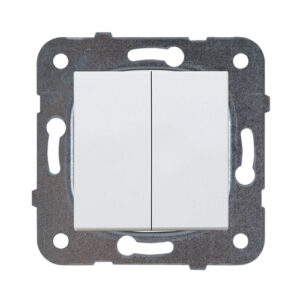 Interruptor Doble Panasonic Karre Plus Blanco