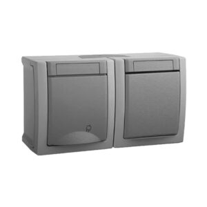 Base Fija + Conmutador Superficie Estanca Panasonic Pacific