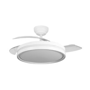 Ventilador de Techo Capitán Aspas desplegables con Luz CCT y Mando