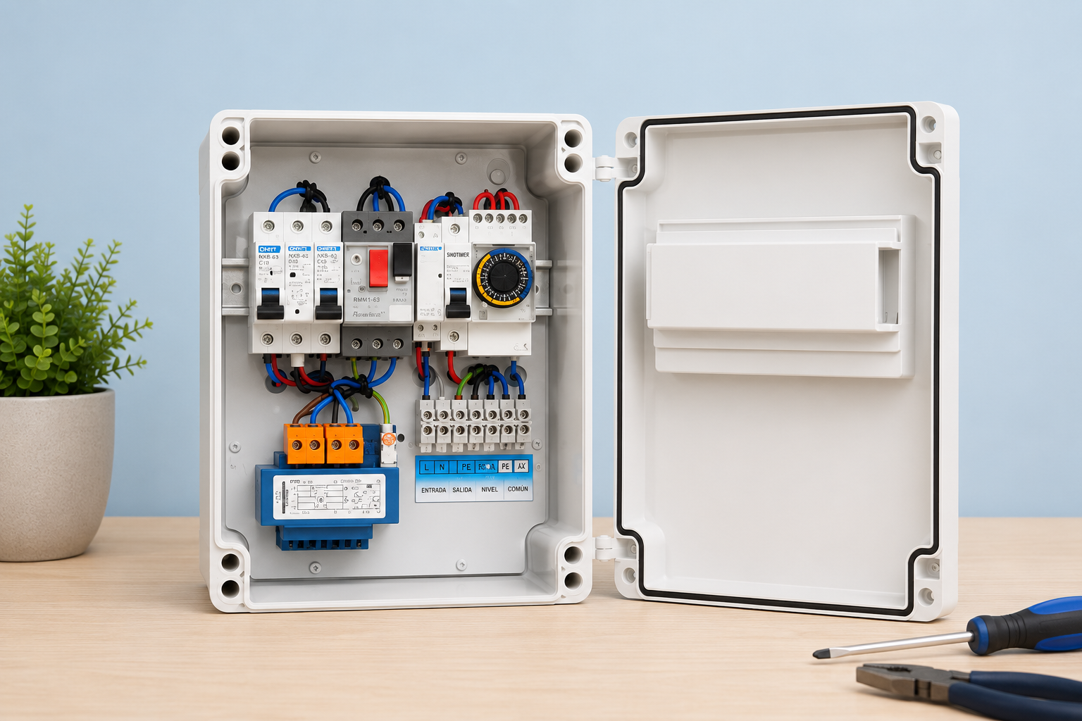 Equipo Control Depuradora Piscina 1 Foco 0,75-1CV II/230V
